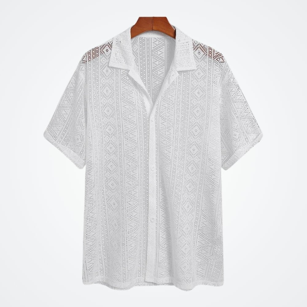 Camisa Masculina Manga Curta Tricot