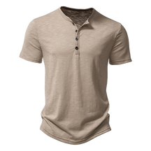 Camisa Masculina Gola Henley Summer